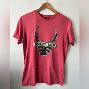 Diesel Red Short Sleeve Graphic Tee “Diesel Speed afreak” Medium